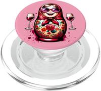 Chica Rusa Rusia Matryoshka Ruso para Vino Rusos PopSockets PopGrip para MagSafe