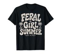 Chica Salvaje Verano Divertido Camiseta