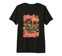 Chica Salvaje Verano Divertido Goblincore Camiseta Premium