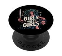 Chica Será Feminista Chicas Medusa PopSockets PopGrip Adhesivo