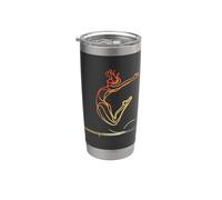 Chica Trampolinista Amante del Trampolín Vaso térmico de acero inoxidable de doble pared