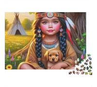 Chica Tribal Puzzle 1000 Piezas para Adultos, Reto Familiar, Antiestrés, Ejercita Memoria, Regalos para Adultos 1000pcs (75x50cm)