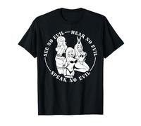 Chica Ver No Mal Oír No Evil Hablar Hombres Gracioso Camiseta