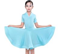 Chica Vestidos De Baile De Salón Latino Baile Baile De Salón Trajes De Práctica De Baile Vestido Falda De Tango Competencia De Salsa Estándar Vestidos De Fiesta(A8,140)