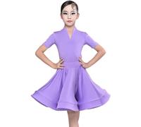 Chica Vestidos De Baile De Salón Latino Baile Baile De Salón Trajes De Práctica De Baile Vestido Falda De Tango Competencia De Salsa Estándar Vestidos De Fiesta(A6,140)