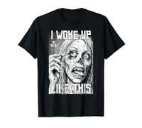 Chica Zombi Me desperté como Esta Divertida Mujer de Halloween Camiseta gráfica económica
