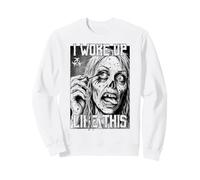 Chica Zombi Me desperté como Esta Divertida Mujer de Halloween Sudadera
