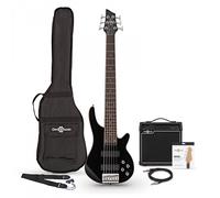 Chicago 6 String Bass Guitar + 15W Amp Pack Black
