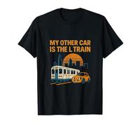 Chicago 80s Retro Mi Otro Coche es el Tren L Camiseta