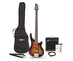 Chicago Bajo + Set con Amplificador de 15 W, Sunburst