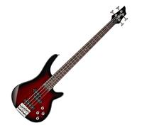 Chicago Bass Guitar by Gear4music Trans Red Burst