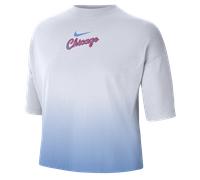 Chicago Bulls Courtside City Edition Premium Camiseta holgada Nike de la NBA - Mujer - Blanco L (EU 44-46)