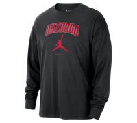 Chicago Bulls Essential Camiseta de manga larga Jordan de la NBA - Hombre - Negro S