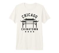 Chicago Chinatown Chino Americano Illinois Loop South Side Camiseta Premium