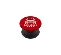 Chicago Chinatown Chino Americano Illinois Loop South Side PopSockets PopGrip Adhesivo
