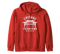 Chicago Chinatown Chino Americano Illinois Loop South Side Sudadera con Capucha