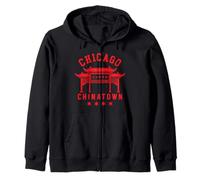 Chicago Chinatown Chino Americano Illinois Loop South Side Sudadera con Capucha