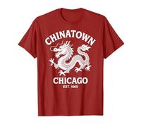 Chicago Chinatown Illinois Chinese Loop South Side Dragon Camiseta