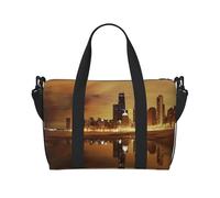 Chicago City - Bolsa de viaje cruzada para adultos, apta para viajes, camping, picnics