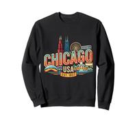 Chicago City Name Travel Souvenir - Regalo turístico Sudadera