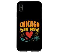 Chicago en mi corazón - Souvenir de Viajero de Estados Unidos Carcasa para iPhone XS MAX