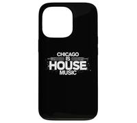 Chicago es música House - DJ Vintage de Hard House Music Carcasa para iPhone 13 Pro