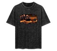 Chicago Fire Poster Men's T-Shirt Unisex Black Cotton Hip Hop Print tee Shirts XXL