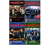 Chicago Fire Season 1-4 Complete DVD Collection + Contains Chicago Med Season 1 & Chicago PD Season 3 Cross Over Episodes