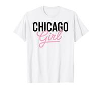 Chicago Girl Illinois Mujeres Chica Divertido Hogar Chi Town City Camiseta
