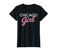 Chicago Girl Illinois Mujeres Chica Divertido Hogar Chi Town City Camiseta