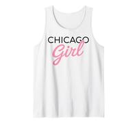 Chicago Girl Illinois Mujeres Chica Divertido Hogar Chi Town City Camiseta sin Mangas