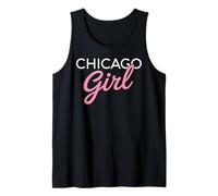 Chicago Girl Illinois Mujeres Chica Divertido Hogar Chi Town City Camiseta sin Mangas