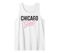 Chicago Girl Illinois Mujeres Chica Divertido Hogar Chi Town City Camiseta sin Mangas