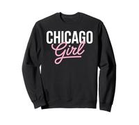 Chicago Girl Illinois Mujeres Chica Divertido Hogar Chi Town City Sudadera