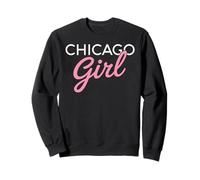 Chicago Girl Illinois Mujeres Chica Divertido Hogar Chi Town City Sudadera