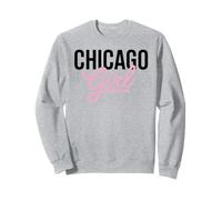 Chicago Girl Illinois Mujeres Chica Divertido Hogar Chi Town City Sudadera