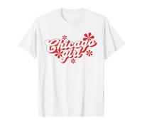 Chicago Girl Retro Groovy City Camiseta