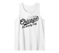 Chicago IL La Ciudad del Viento para Hombres y Mujeres. Camiseta sin Mangas