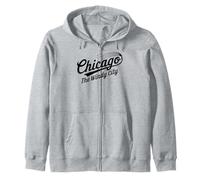 Chicago IL La Ciudad del Viento para Hombres y Mujeres. Sudadera con Capucha
