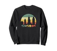 Chicago Illinois Horizonte Paisaje Urbano Medio Oeste Estados Unidos Windy City Sudadera