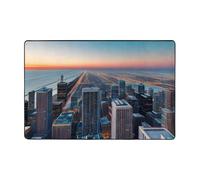 Chicago Illinois USA - 1 felpudo para interiores y exteriores, perfecto para agarrar el polvo, para cocina, entrada y puerta delantera