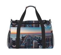 Chicago Illinois Usa 1 print - Bolsas de noche para mujeres y hombres, bolsa de hombro para viajes, artículos esenciales de viaje, Negro -, Talla única