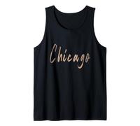 Chicago Illinois Vintage diseño Elegante Camiseta sin Mangas