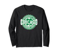 Chicago Irish Drinking Team Irlanda Flag Chirish Manga Larga