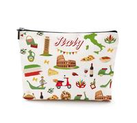 Chicago, Italia, Francia, Los Ángeles, bolsa de maquillaje, bolsa de cosméticos, regalo de cumpleaños para mujeres y niñas, Italia, 9.8″W x 7″H