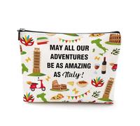 Chicago, Italia, Francia, Los Ángeles, bolsa de maquillaje, bolsa de cosméticos, regalo de cumpleaños para mujeres y niñas, AS Italia, 9.8″W x 7″H