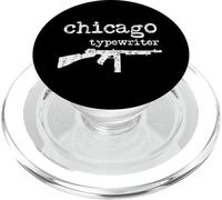 Chicago Máquina de Escribir Thompson Submachine Gun 1920s Gangster PopSockets PopGrip para MagSafe