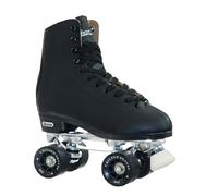 Chicago Men's Premium Leather Lined Rink Roller Classic Black Quad Skates Pista con Forro de Cuero de Primera Calidad para Hombre, Patines clásicos de cuádruple Negro, 38 EU