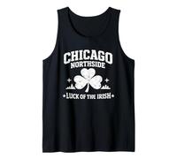 Chicago Northside Lucky Paddy Irish Shamrock Día de San Patricio Camiseta sin Mangas