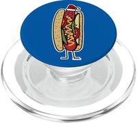 Chicago, Perro Caliente, Navidad, Papá Noel, Sombrero de Amapola, semilla PopSockets PopGrip para MagSafe